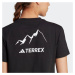 ADIDAS TERREX Funkčné tričko 'Graphic Mtn'  čierna / biela