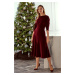 Made Of Emotion Dress M557 Maroon