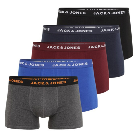 JACK & JONES Boxerky 'JACBlack Friday'  námornícka modrá / tmavosivá / karmínovo červená / čiern