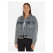 Modrá dámska džínsová bunda Calvin Klein Jeans Boxy Denim Jacket