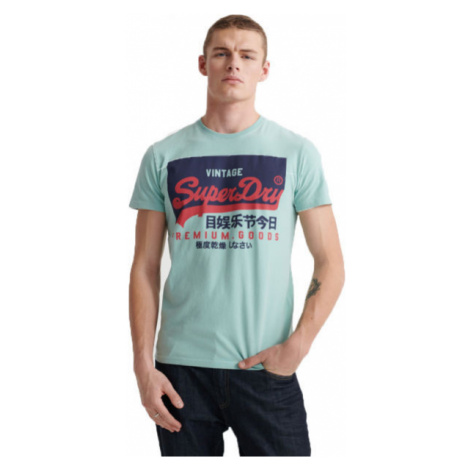 Superdry VL O TEE Pánske tričko, tyrkysová, veľkosť