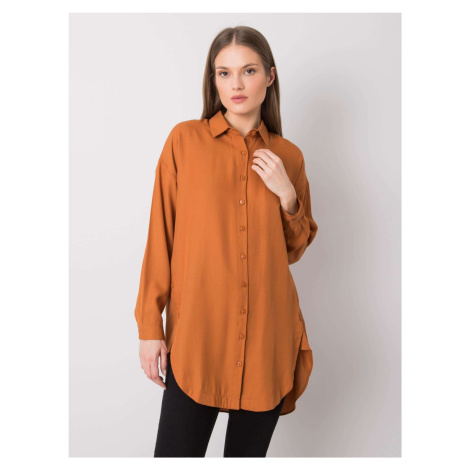 Shirt-328-KS-4025.60-light brown Rue Paris