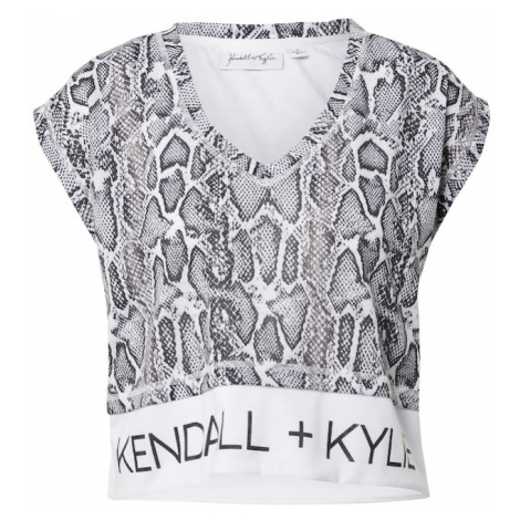 KENDALL + KYLIE Tričko  čierna / biela