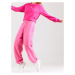 Nike Sportswear Nohavice 'PHOENIX FLEECE'  ružová / biela