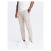 Ombre Men's structured knit sweatpants - light beige