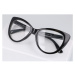Sunmania Čierne číre mačacie okuliare &quot;Clear Cat&quot; 603127166