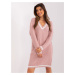 Light pink loose knitted dress