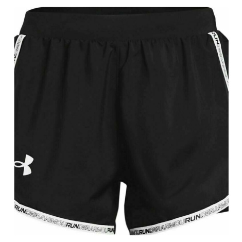 Under Armour Fly By 2.0 Brand Black/White Bežecké kraťasy