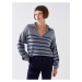 LC Waikiki Polo Neck Striped Long Sleeve Women's Knitwear Sweater