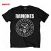 Tričko metal ROCK OFF Ramones Presidential Seal Čierna
