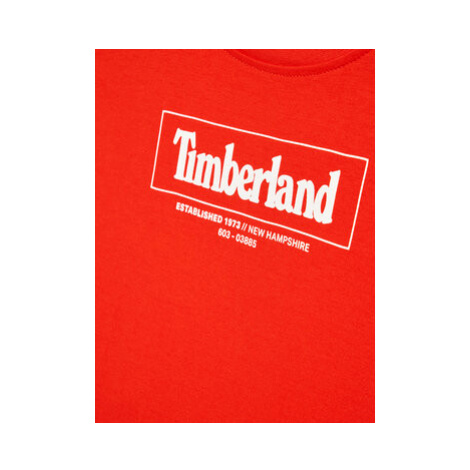 Timberland Tričko T25S81 D Červená Regular Fit