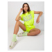 Lime Two-Piece Sweatshirt with Shorts