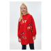 Dievčenské šaty Mayoral červená farba, mini, rovný strih