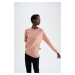 DEFACTO Relax Fit Crew Neck Cashmere Textured Extra Soft Sweater