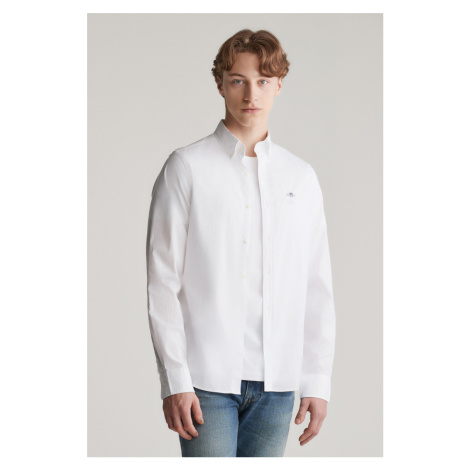 KOŠEĽA GANT SLIM CLASSIC POPLIN SHIRT WHITE