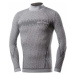 BIOTEX Cyklistické tričko s dlhým rukávom - 3D TURTLENECK - šedá