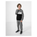 Chlapčenská mikina s kapucňou 4F JUNIOR BOYS SWEATSHIRT JBLM003-24M-MIDDLE GREY MELANGE