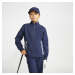 Detská nepremokavá golfová bunda do dažďa RW500 tmavomodrá