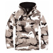 Brandit Fleece Pull Over Windbreaker snowcamo