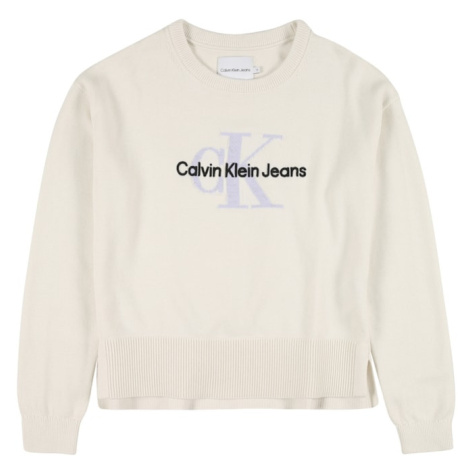 Calvin Klein Jeans Sveter  slonová kosť