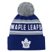 Toronto Maple Leafs detská zimná čiapka Jacquard Cuffed Knit With Pom