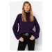 Trendyol Purple Basic Turtleneck Knitwear Sweater