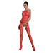 Passion ECO BS006 red - Bodystocking Farba: Červená