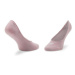 4F Súprava 2 párov krátkych ponožiek dámskych H4L22-SOD001 Ružová