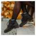 Vasky Farm Low Black - Pánske kožené členkové topánky čierne, ručná výroba jesenné / zimné topán