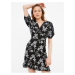 Black Women's Floral Short Dress Trendyol - Women