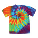 Tie Dye unisex batikované tričko - Swirl Rainbow