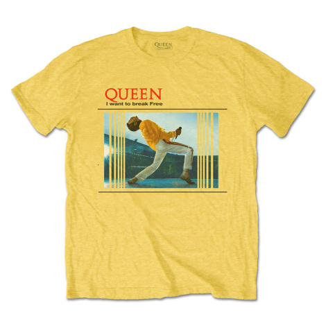 Queen tričko Break Free Žltá