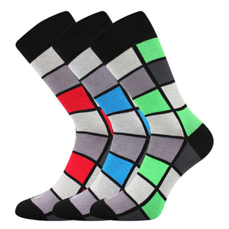 Lonka Wearel 024 Pánske vzorované ponožky - 3 páry BM000002005000100023 mix A