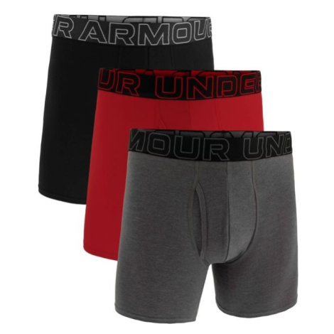 Under Armour Pánske boxerky Perf Cotton 6in 3Pack Grey  SS