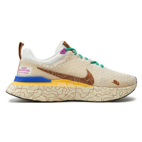 Nike Bežecké topánky React Infinity Run Fk 3 Prm DZ3025 001 Béžová