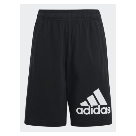 Adidas Športové kraťasy Essentials Big Logo Cotton Shorts HY4718 Čierna Regular Fit