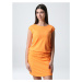Loap Bluska Dámske letné šaty CLW2284 Oranžová