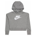 Nike Sportswear Mikina  sivá melírovaná / biela