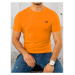 Pánske oranžové tričko s krátkym rukávom