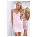 Light pink dress with zipper on the back