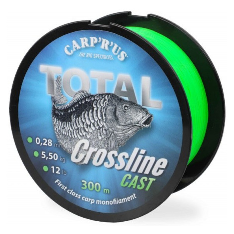 Carp´r´us vlasec total crossline cast green 1200 m - priemer 0,30 mm / nosnosť 6,8 kg