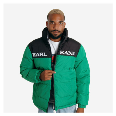 Obojstranná Zimná bunda Karl Kani Retro Block Reversible Puffer Jacket green/black/white