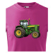 Dětské tričko s traktorem - krásný barevný motiv s plnými barvami