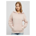 Women's small embroidery Terry Hoody pink