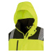 Result Unisex softshellový bezpečnostný plášť R475X Fluorescent Yellow