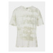 Šedo-biele batikované tričko Pieces Panni