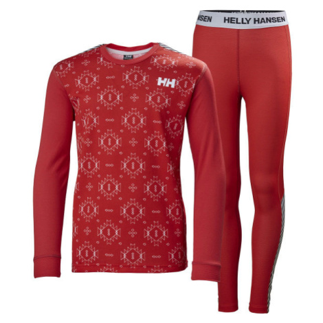 Helly Hansen JR HH LIFA ACTIVE SET Detský funkčný set, červená, veľkosť