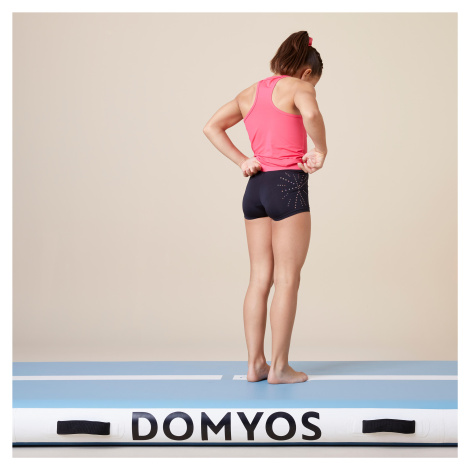 Dievčenské tielko na gymnastiku My Top 100 ružové DOMYOS