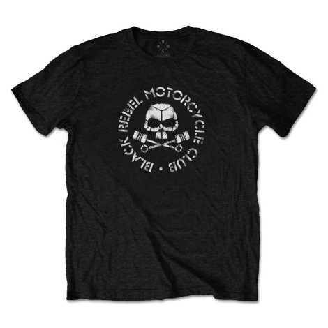 Black Rebel Motorcycle Club tričko Piston Skull Čierna