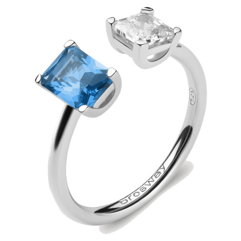 Brosway Elegantný otvorený prsteň Fancy Freedom Blue FFB09 L